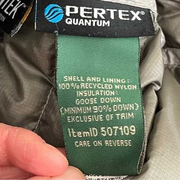 L.L. Bean Women's Ultralight 850 Down Jacket, Gray, Size XL, Downtek Pertex - Picture 12 of 14